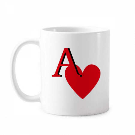 

Love Sun Heart A Poker Mug Pottery Cerac Coffee Porcelain Cup Tableware