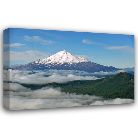 Brian Kidd 18x13 Gallery Wrapped Canvas Wall Art Titled - Mt. Shasta