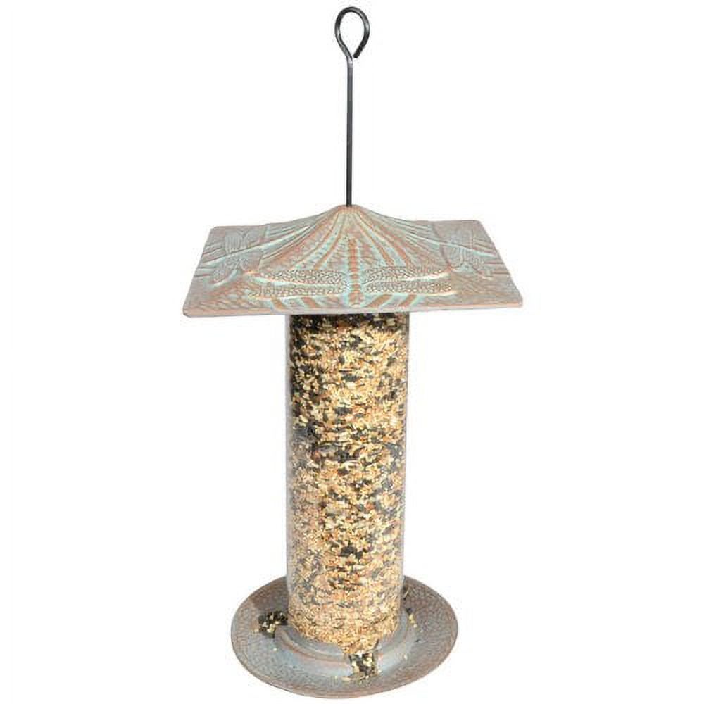 Whitehall Products 30038 12 in. Dragonfly Bird Tube Feeder - Copper Verdi - image 3 of 4