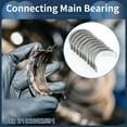 thumbnail image 3 of Unique Bargains Main Bearing Set No.2102002591 for Hyundai I10 2007-2013 Engine Crankshaft Main Bearing Metal Silver Tone 10 Pcs, 3 of 7
