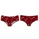 thumbnail image 2 of Gibobby Ropa Interior dama Ropa interior de cintura transpirable sin con estampado de corazón para el día de San Valentín para mujer (estilo 4)(Vino, XXL), 2 of 4