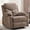Coffee, variant on Manual Rocker Recliner Chair for Adults with Vibration Massage,Glider Rocking Recliner Chairs for Living Room Bedroom Overstuffed Soft Reclining Sofa Chair with Pockets and Cup Holds (Coffee)