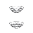thumbnail image 1 of Toystoory Cesta de fruta de escritorio creativa para sala de estar, cesta de almacenamiento de aperitivos de hierro para cocina, escurridor de platos de Negro 2piezas Toystoory CBP108155, 1 of 5