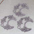 thumbnail image 2 of 3PCS Stainless Steel Moon Flower Charm for Jewelry Making Supplies Necklace Pendant Earring Diy Accessories Craft Gift, 2 of 4