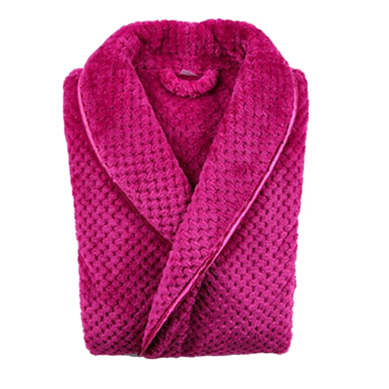 knee length dresses for ladies Women's Merino Wool Thermal Dressing Gown