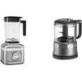 thumbnail image 1 of KitchenAid K400 Blender KSB4027CU (Contour Silver) + KitchenAid KFC3516CU 3.5 Cup Food Chopper, 1 of 7