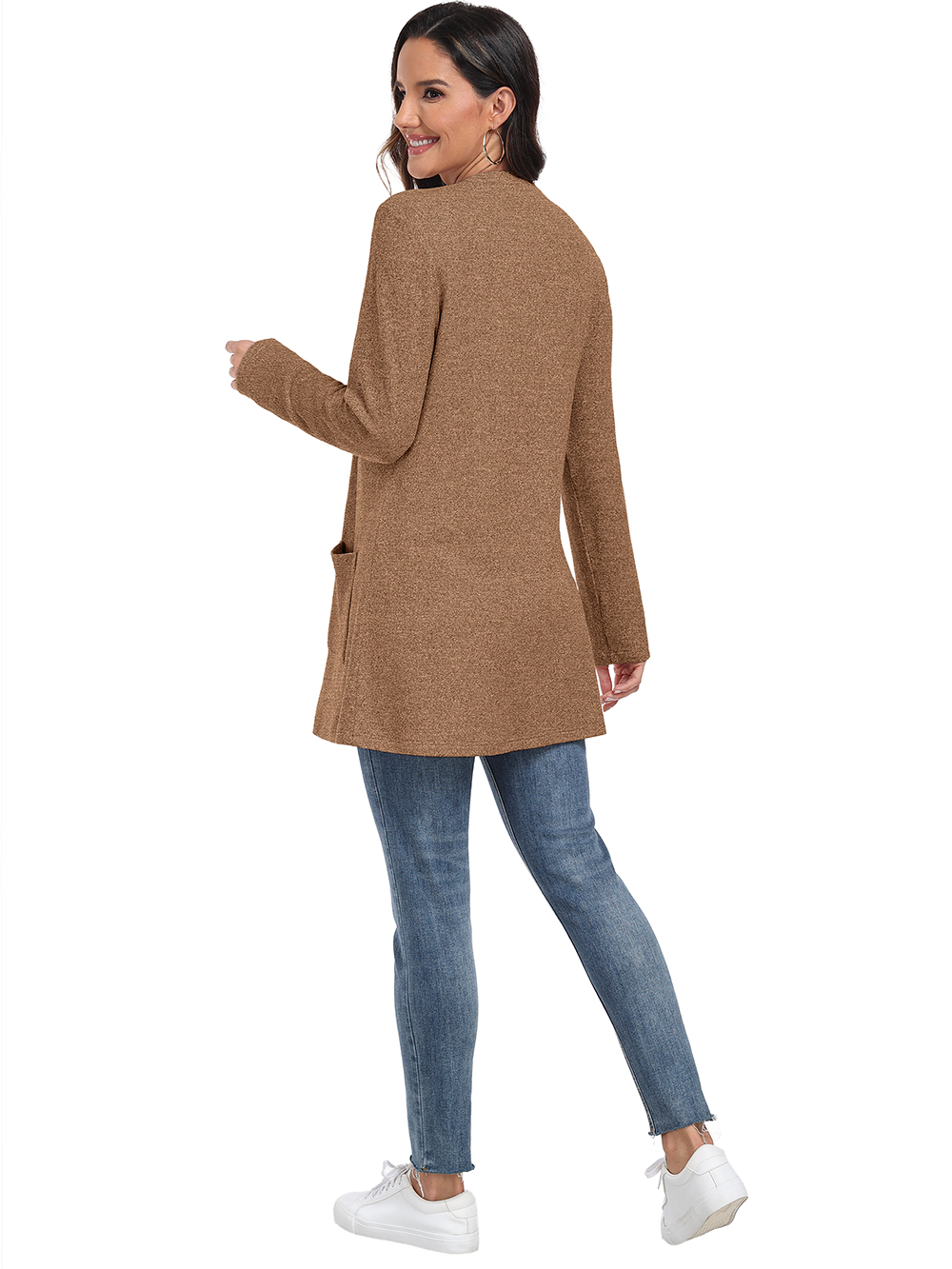 JWD Women's Lightweight Cardigan Long Sleeve with Pockets photo 7