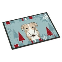 Carolines Treasures BB1724JMAT Winter Holiday Borzoi Indoor & Outdoor Mat- 24 x 36 in.