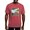 Crimson Red, variant on CafePress - Peaches Records And Tapes Logo T Shirt - Mens Comfort Colors Shirt