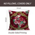 thumbnail image 2 of LALILO Throw Pillow Covers Flowers Leaves And Flowers Art Art Art Cushion Cover 18" x 18", 4197 Pack, 2 of 6