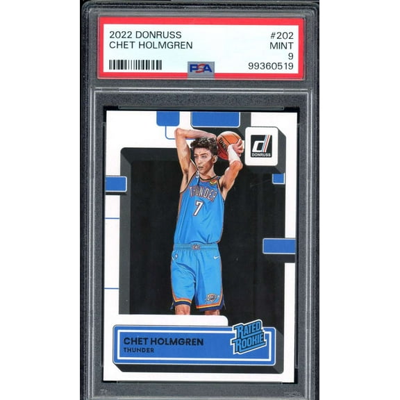 Chet Holmgren Rookie Card 2022-23 Donruss #202 PSA 9