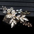 thumbnail image 6 of Bridal Hair Comb Crystal Hair Comb Rhinestone Comb Sapphire Wedding Hairpiece Prom Bridesmaid Hair Jewelry for Women and Girls, 6 of 7
