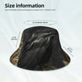 thumbnail image 3 of Bingfone Gothic Raven Portrait Bucket Hat for Men Women,Packable Reversible Printed Sun Hats,Fisherman Outdoor Travel Hiking Beach Caps, 3 of 7