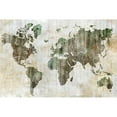 thumbnail image 3 of Isabelle Z 24x17 Black Modern Framed Museum Art Print Titled - World Map I, 3 of 5