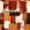 Brown 04, variant on Homewish Orange Watercolor Block Bed Sheets,Vintage Aesthetic Full Size Sheets,4pcs,1 Flat Sheet, 1 Fitted Sheet and 2 Pillowcases