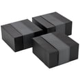 thumbnail image 2 of Hallmark Medium Black Christmas Black Paper Gift Boxes, with Wrap Bands (3 Count) 8" x 8", 2 of 2