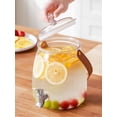 thumbnail image 5 of Qiyester Beverage Dispenser Glass Large Water Drink Dispensers with Lid and Spigot 5L for Parties,Bars,Restaurants,Refrigerator, 5 of 10