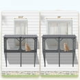 thumbnail image 5 of 43.3 Inch Cat Window Box Catio Outdoor Cat Enclosure with Bug Proof Net All Weather Cat Perch for Large Indoor Cats Sunbathing Napping Viewing, 5 of 6