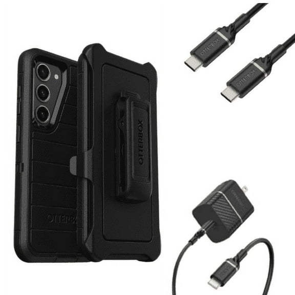 OtterBox Defender Pro Case & Holster for Galaxy S23 - with C-C 20W Charger