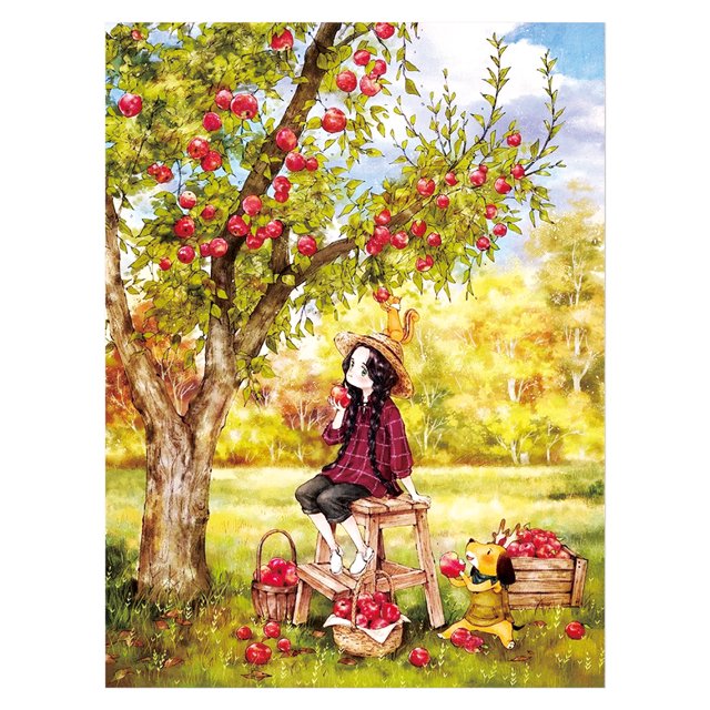Cuadros Decorativos 53x72cm Figura de niña 11CT Costura DIY Kit de punto de cruz estampado (DX1074) Tmvgtek embutido en tela