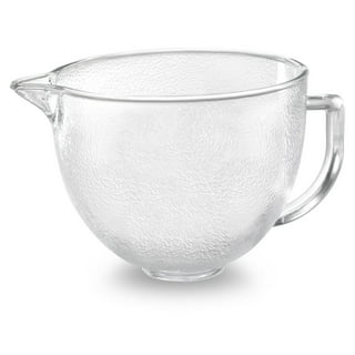 5 QT Glass Mixer Bowl replaces KitchenAid, W10154769 