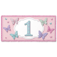 thumbnail image 5 of LUUFILx Butterfly Themed First Birthday Backdrop Banner Decoration for Baby Shower Background Party Supplies Photography Props Decors, 5 of 8