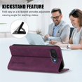 thumbnail image 4 of Case for Google Pixel 10a 6.3-inch Wallet,Magnetic Closure,Card Slots,Cash Slot Flip Folio Protective Phone Case,Purple,For Google Pixel 10a, 4 of 9