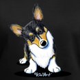 thumbnail image 3 of CafePress - Kiniart Tricolor Corgi Women's V Neck Dark T Shirt - Women's V-Neck Dark T-Shirt, 3 of 4