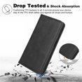 thumbnail image 5 of For vivo X100 Pro 5G Case Flip Wallet Retro Leather Flip Phone Cover Magnetic Closure - Blue, 5 of 5