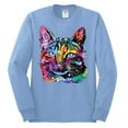 thumbnail image 3 of Cute Cat | Dean Russo Art Animal Lover Mens Long Sleeve Shirt, Light Blue, X-Large, 3 of 6