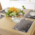 thumbnail image 4 of Ambesonne Vintage Place Mats Set of 4, Retro Bicycle on Wall, Standard Size, Grey Yellow Red, 4 of 6