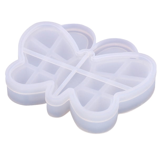1 caja de ajuste de la resina epoxy moldes de fundición de mariposas de mariposas de joyería molde con tapa