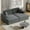 Dark Gray, variant on Harper & Bright Designs Oversized Loveseat Sofa Chaise Lounge Extra Deep Seat Corduroy Sleeper Sofa for 2 People with USB Ports & Cup Holders for Living Room, Black