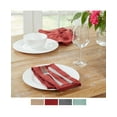 thumbnail image 7 of TOWN & COUNTRY LIVING Harper Stain and Water Resistant Reversible Napkin 4-Pack Set, Deep Redwood, 20"x20", 7 of 7