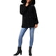 thumbnail image 2 of Abrigo de invierno grueso tipo puffer para mujer INSPIRE CHIC con capucha de piel sintética removible, chaqueta parka cálida, color negro, 2 of 6