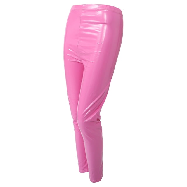unbranded 1Ud Leggings De PU Con Elasticidad Para Mujer Estilo Único Y