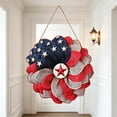thumbnail image 4 of Patriotic Sunflower Wreath Front Door Red White Blue We The People Sign 4Th Of July Independence Day Memorial Day Wall Hanging Decor Garland, 4 of 6