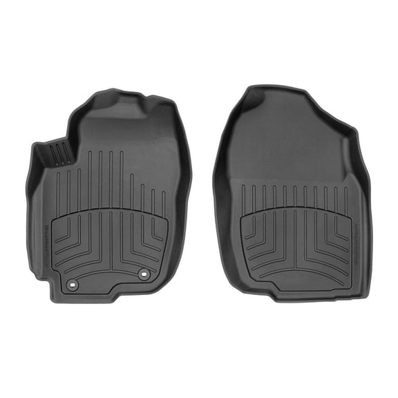 WeatherTech FloorLiner HP Custom Fit Floor Mats compatible with 2013-2014 Toyota RAV4 - 1st Row (Driver & Passenger), Black