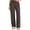 #A Coffee, variant on Women Dress Work Pants Solid Color Business Casual Stretchy Straight Wide Leg Pants Fall Winter Loose Fit Oversize High Waist Pants with Pockets for Women