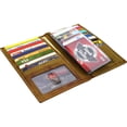 thumbnail image 4 of RFID Blocking Premium Vintage Leather Long Bifold Credit Card ID Wallet Dark Beige, 4 of 7