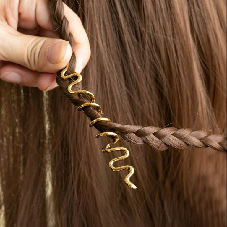 Kryc 20 Pcs Locs Hair Jewelry Braids Hair Clips Adjustable Hair