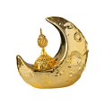 thumbnail image 3 of DOLITY Moon Incense Burner Porcelain Decoration for Office SPA Living Room Gold, 3 of 9