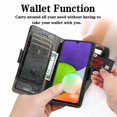 thumbnail image 3 of Compatible With Samsung Galaxy A22 4g Rfid Blocking Leather Wallet Case Card Holder Flip Folio Shockproof Cover, 3 of 3