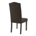 thumbnail image 6 of High Back Fabric Upholstered Dining Chairs with Nailhead Trim, Gray, Set of 2, 6 of 9