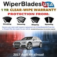 thumbnail image 2 of 2017 Audi A4 allroad Beam Wiper Blades Wipers w/1yr Warranty (Set of 2) (WiperBladesUSA), 2 of 5