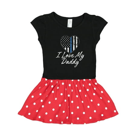 

Inktastic Police Officer Daddy Law Enforcement Gift Toddler Girl Dress