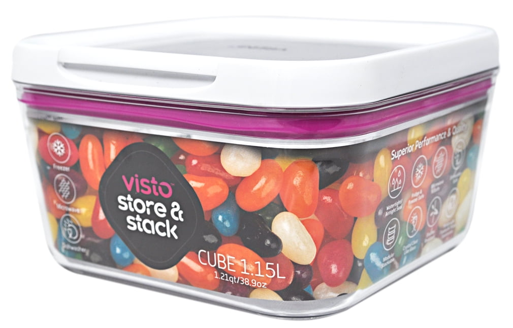 Visto Store and Stack Food Storage Cube 1.2 Quarts