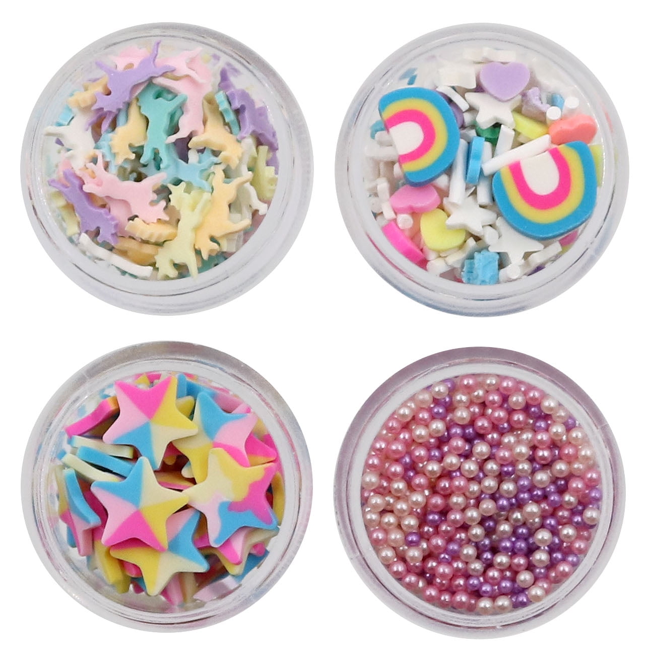 (2 pack) Sulyn 0.59oz Embellishment Mixes- Unicorn Party Theme, Plastic Container