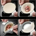 thumbnail image 6 of Stainless Steel Dumpling Maker Press | 304 Food-Grade Metal Dumpling & Pastry Mold | Compact 13cm Handheld Dough Press Tool for Homemade Dumplings & Empanadas | 1-Piece Kitchen Gadget, 6 of 6