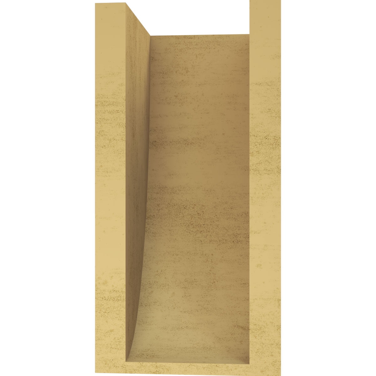 6"W x 6"D x 12"H Wide Durham Rough Cedar Woodgrain TimberThane Corbel, Primed Tan